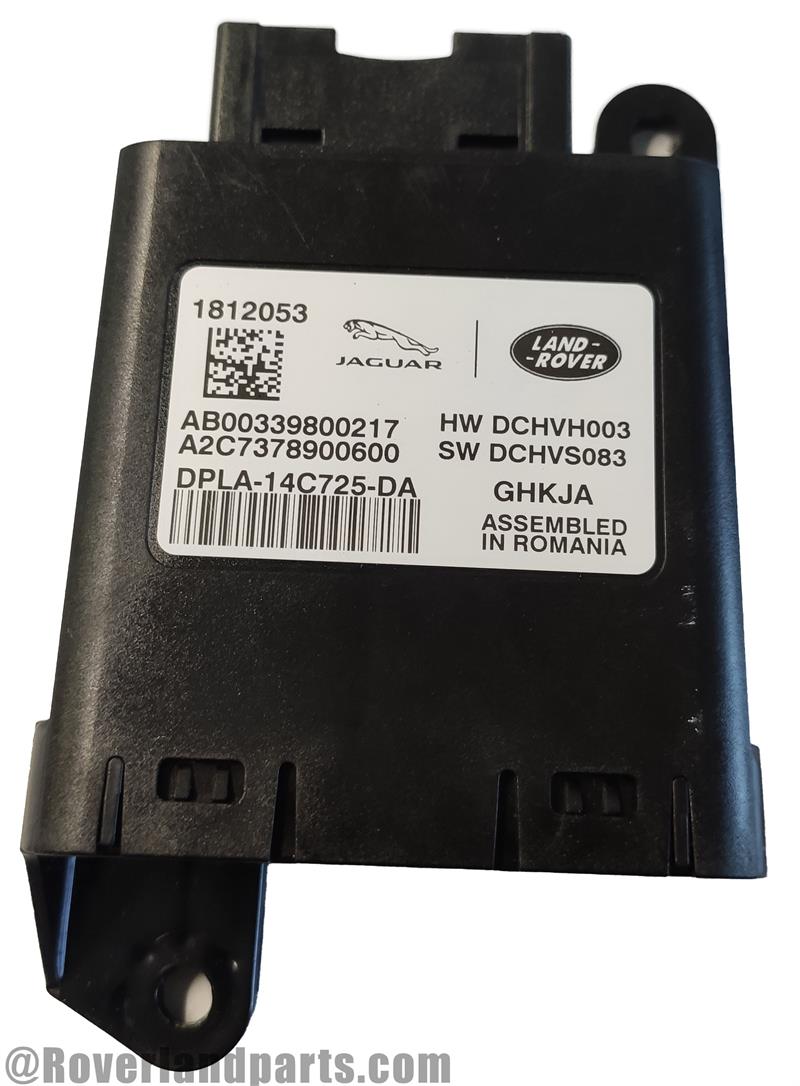 Land Rover Discovery Sport Seat Control Module black electronic part with label and connector
