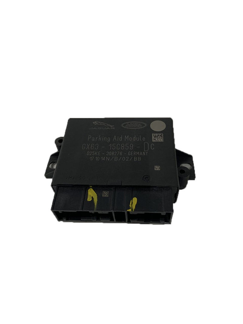 Range Rover Parking Aid module black electronic control unit with multi pin connector for parking sensors