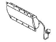 Range Rover Knee Air Bag replacement part with connector for vehicle safety system