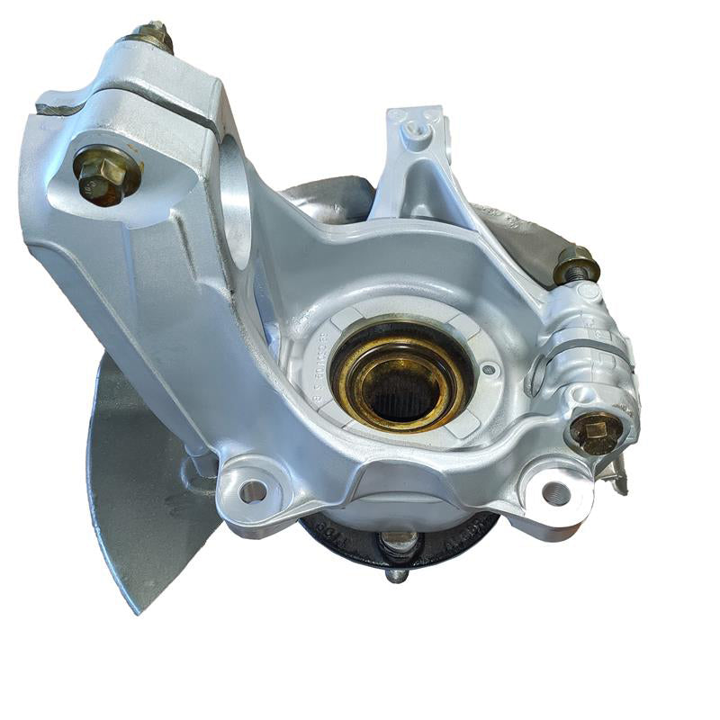 Land Rover Discovery Sport Knuckle Assembly metal part with mounting bolts and bearing