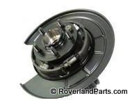 Black LR3 and LR4 Knuckle car part with mounting components and protective shield