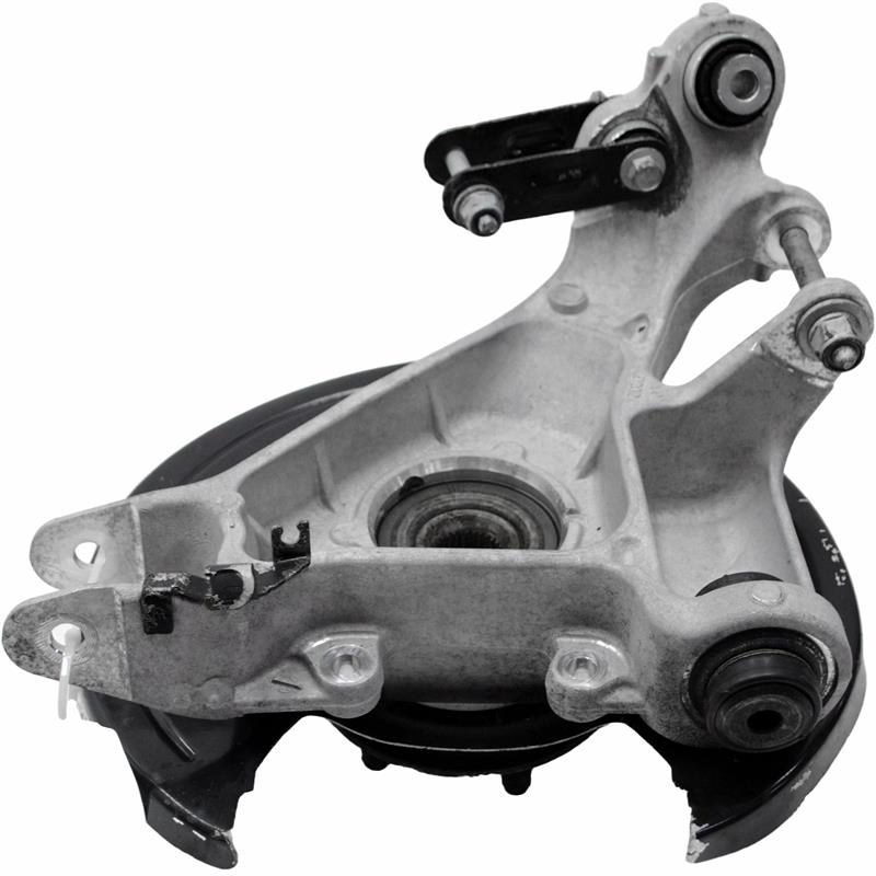 Land Rover Range Rover Knuckle part in metal with attached bushings and mounting points