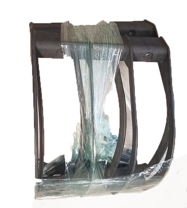 Range Rover Parts Lamp Guard made of durable black plastic with protective packaging