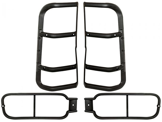 Land Rover Discovery parts black metal lamp guards for tail lamps protection