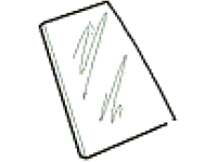 1990-1995 Range Rover rear vent glass replacement part with clear glass panel