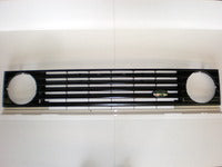 Black 1990 Range Rover grille replacement part with horizontal slats for front vehicle fitting