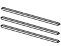 1994-1999 Discovery I Cross Bars Roof Rack Kit consisting of three metal cross bars for Discovery vehicles