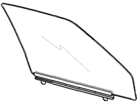 1999-2004 Discovery II Door Glass - Left Front replacement part for Discovery vehicles