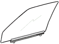 1999-2004 Discovery II Door Glass - Right Front replacement part for Discovery vehicles