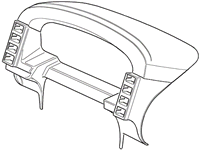 1999-2004 Discovery II instrument surround part for Discovery vehicle dashboard replacement