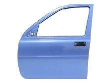 2002 Freelander front left door in blue replacement part for Freelander vehicles