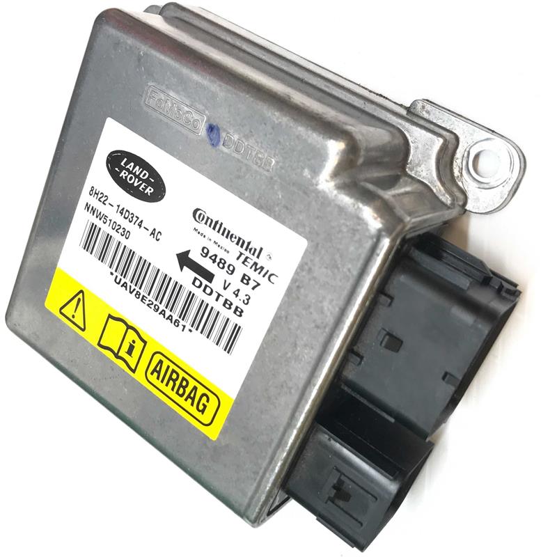 Land Rover LR3 LR4 control module part for airbag system with metal casing and connector