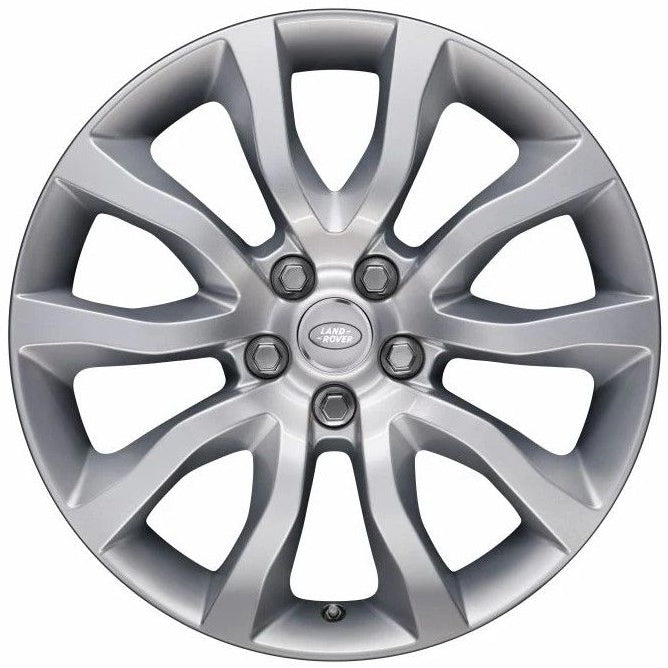 Land Rover Range Rover Alloy Wheel with silver multi-spoke design and center logo