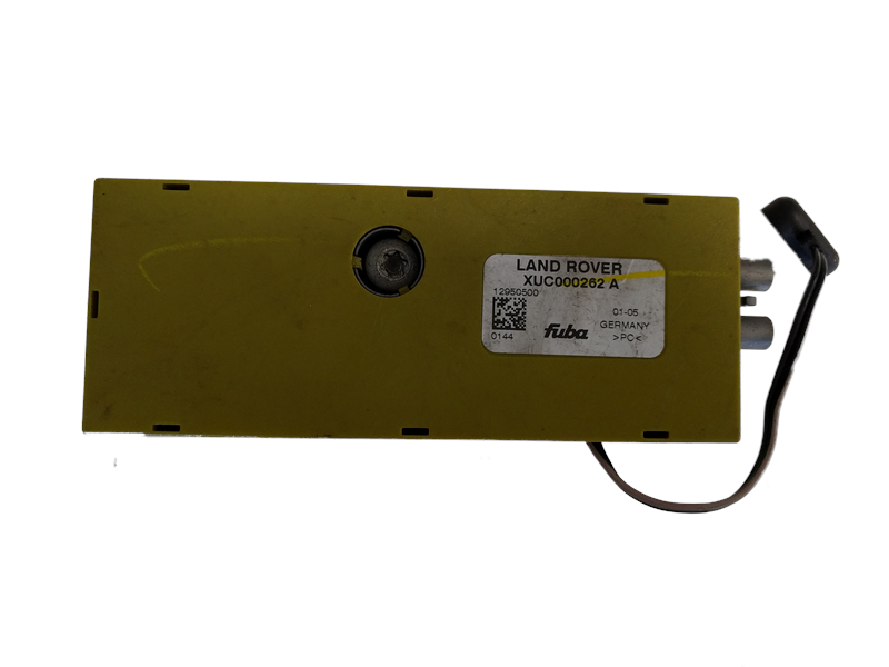 Range Rover Parts Antenna Amplifier module with Land Rover label and wiring connector