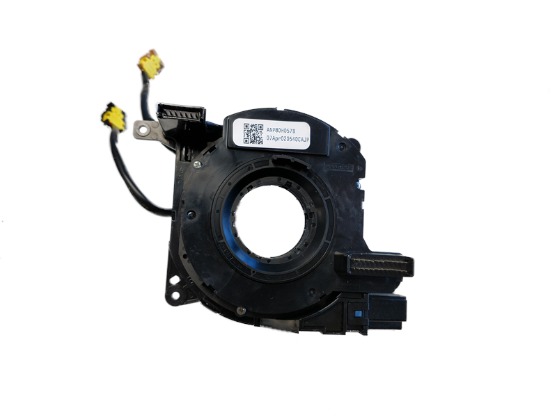 Black LR2 Parts clock spring assembly for Land Rover with electrical connectors