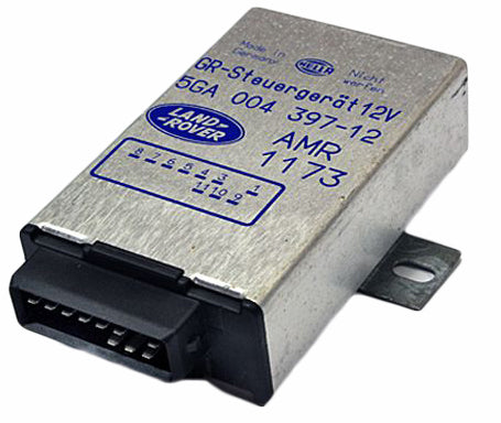 Land Rover Discovery Sport parts Cruise Control module with metal casing and electrical connector