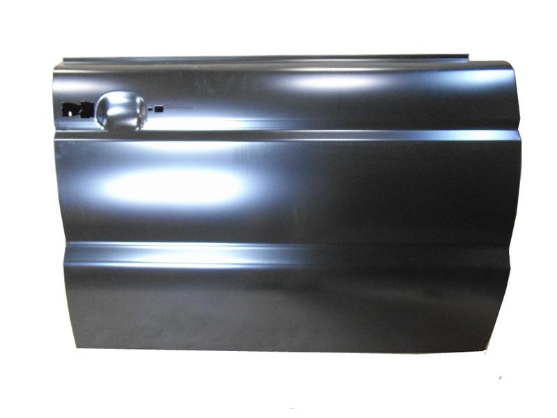 Discovery II right front door replacement part in black metal for Discovery vehicles