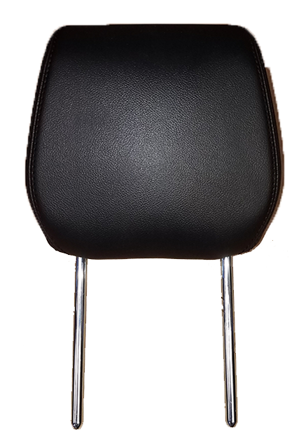 Evoque Headrest Ebony in black leather with chrome metal rods for Range Rover Evoque parts
