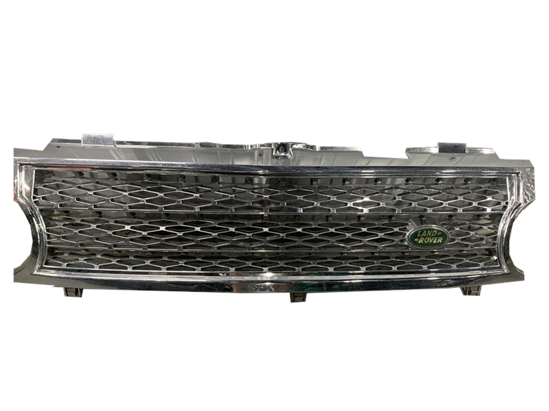 Range Rover Front Grille with chrome finish and Land Rover emblem for vehicle replacement