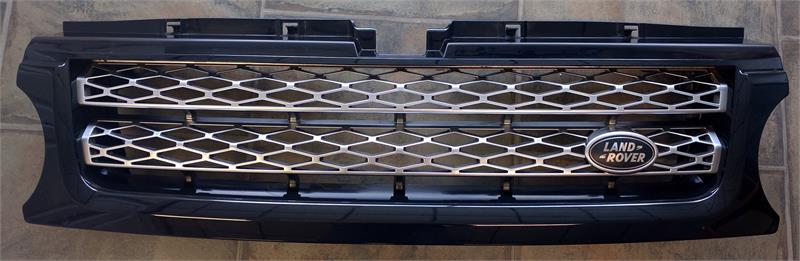 Front Range Rover grille with chrome detailing and Land Rover logo for vehicle replacement
