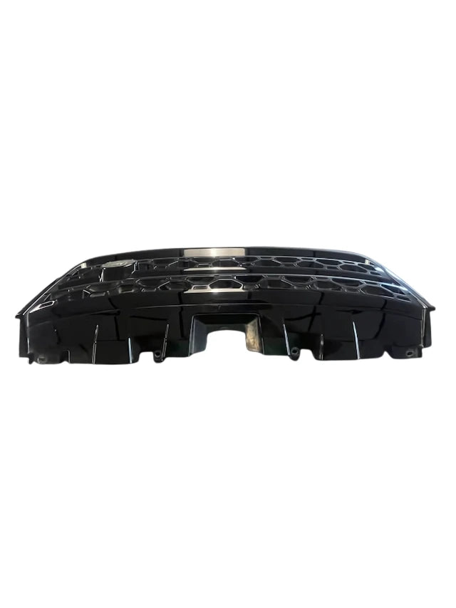 Roverland Parts Grille inner metal support panel with black trim and multiple mounting holes for front assembly