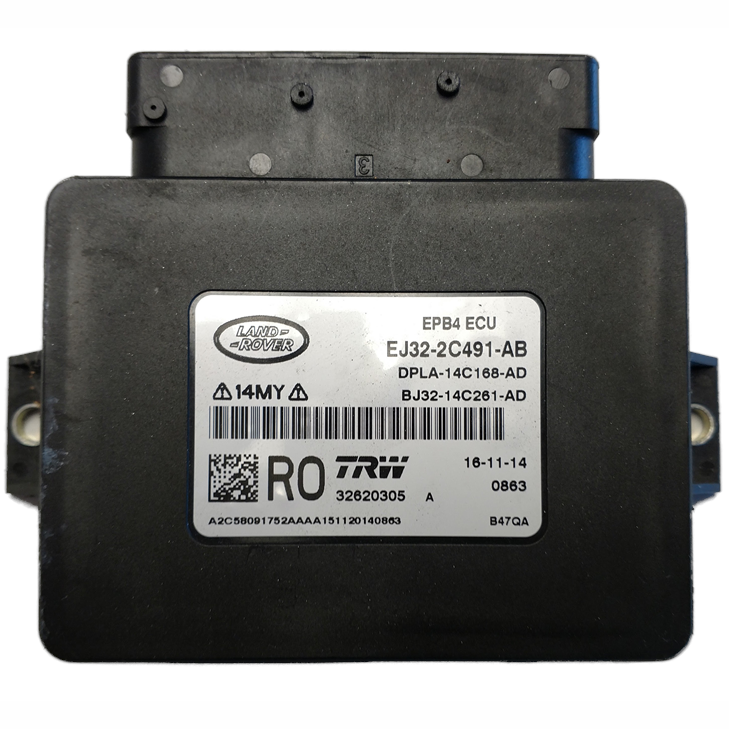 Land Rover Evoque Parts Parking Brake Control Module with barcode and model number label