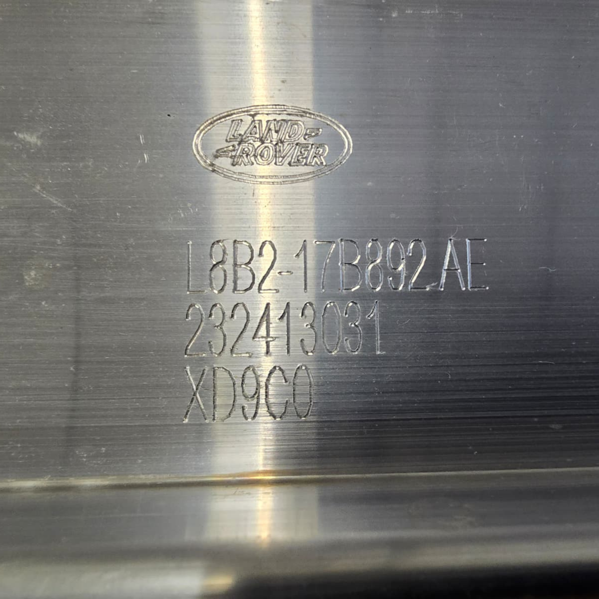 Roverland Parts Reinforcement Panel featuring Land Rover engraving for precise fit and durability