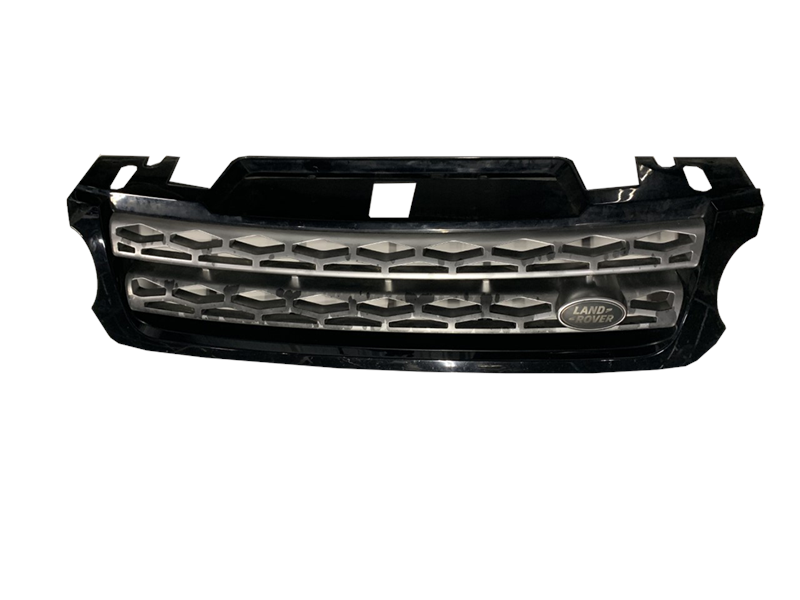 Range Rover Sport Grille Black with Land Rover emblem and honeycomb design for front vehicle replacement