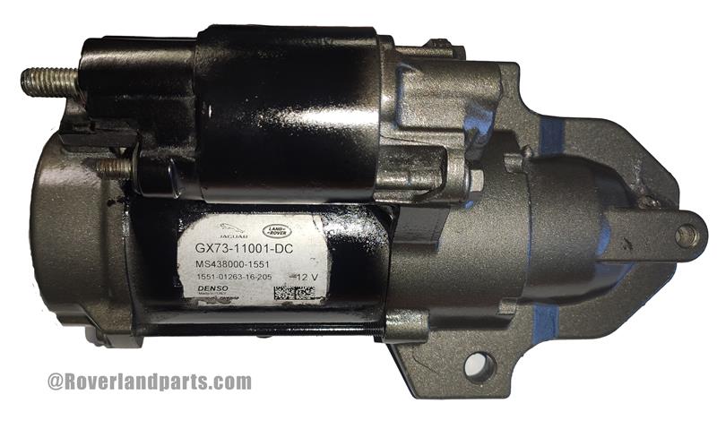 Land Rover Discovery Sport starter motor replacement part with detailed metal housing