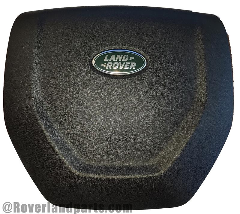 Discovery Sport Steering Wheel airbag cover with Land Rover logo in black textured finish
