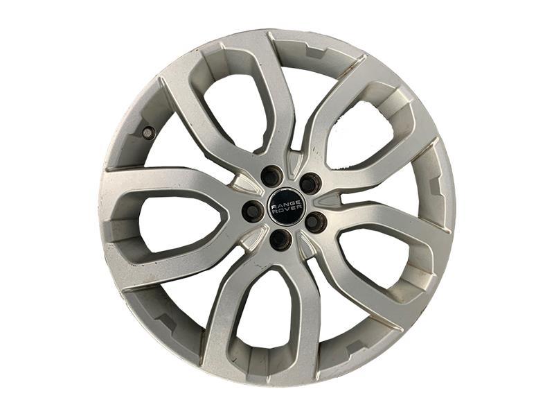 Range Rover Evoque silver alloy wheel with modern multi-spoke design for Evoque parts