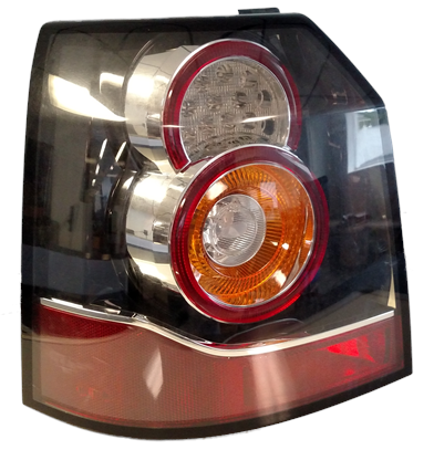 Left Rear tail light assembly for LR2 parts with red and orange lens components