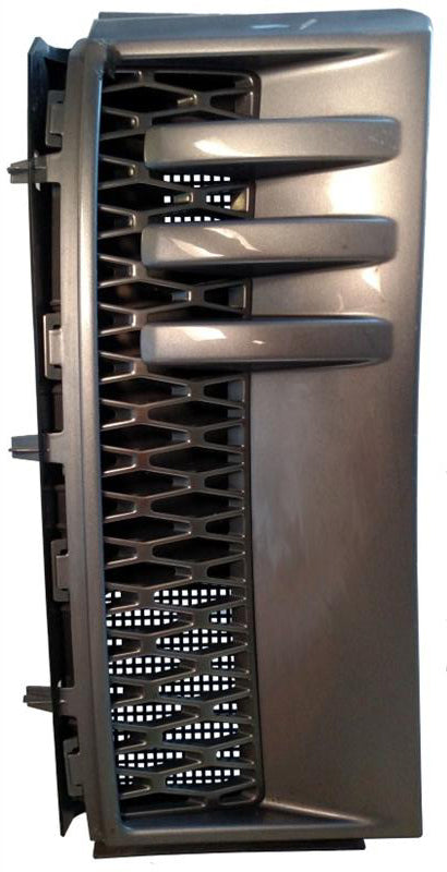 Black Range Rover Louver Grille replacement part with horizontal slats and honeycomb mesh design