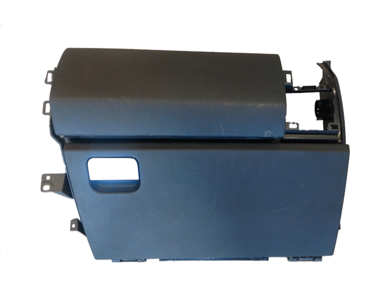 Lower Glove compartment part for LR3 and LR4 vehicle interiors with mounting brackets