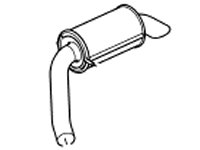 2005-2009 LR3 muffler replacement part for LR3 and LR4 exhaust system repair