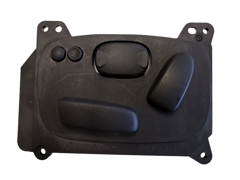LR3 and LR4 parts Lumbar Support Control panel with adjustable knobs and buttons in black