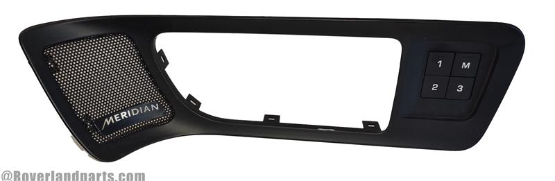 Land Rover Discovery Sport Parts black interior door handle panel with Meridian speaker grille
