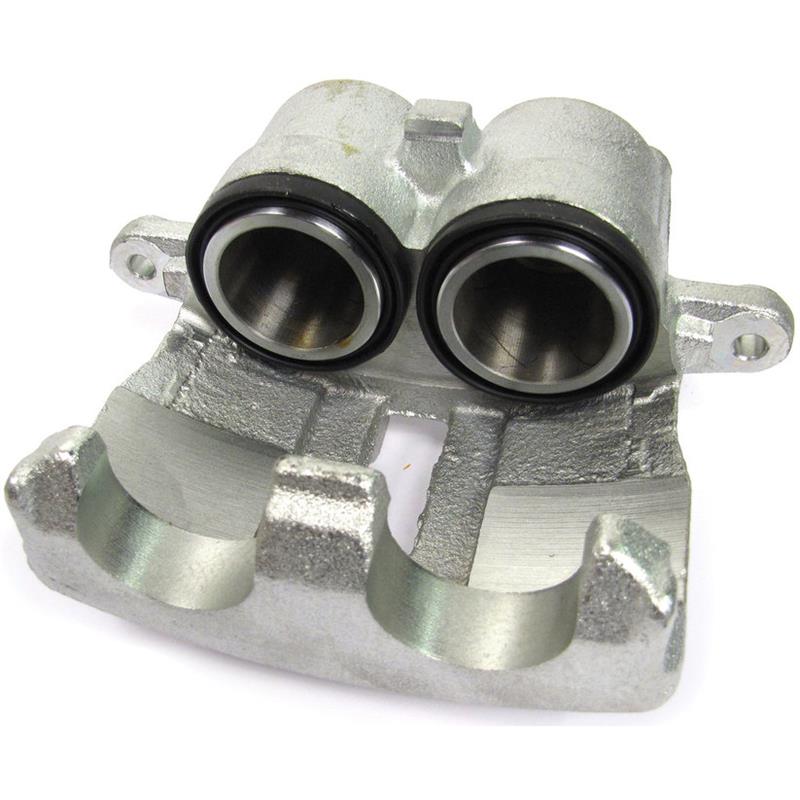 Land Rover Discovery Parts silver brake caliper with dual piston design for vehicle braking system