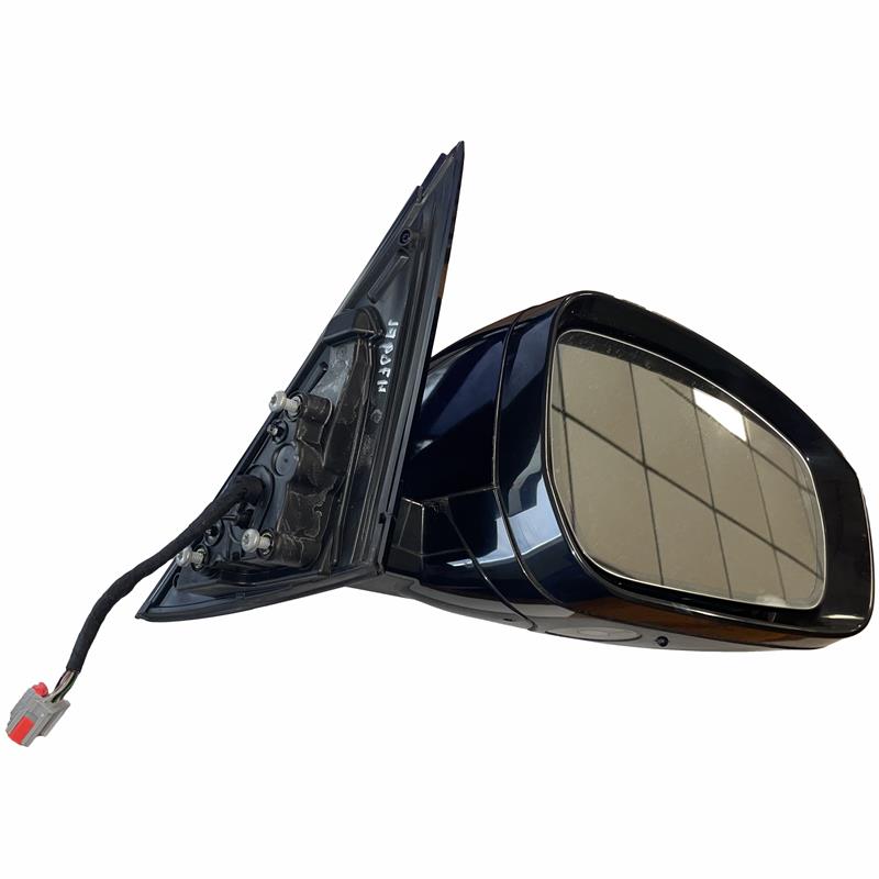 Black Land Rover Range Rover Parts Mirror Assembly with wiring connector and mounting base