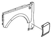 Range Rover moulding part for vehicle fender replacement with detailed design