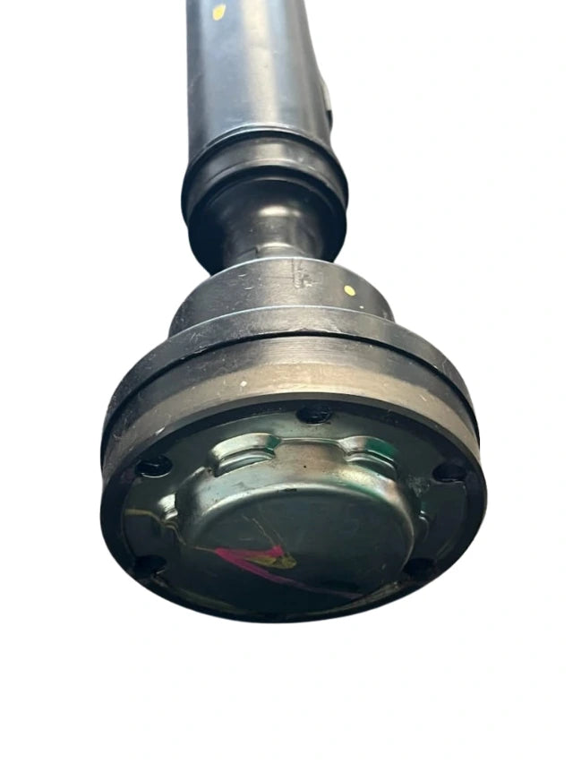 Roverland Parts Front Drive Shaft close up of metal flange and universal joint end for vehicle repair