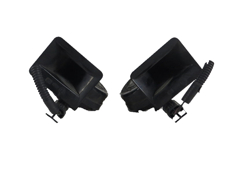 Pair of black LR3 LR4 parts with coiled cables designed for vehicle repair and replacement