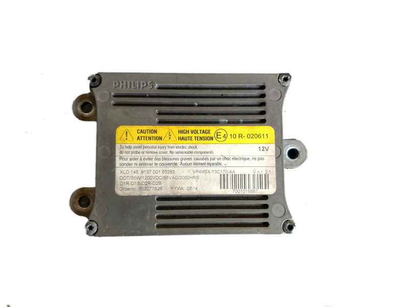 LR2 parts headlight control module with high voltage warning label and Philips branding