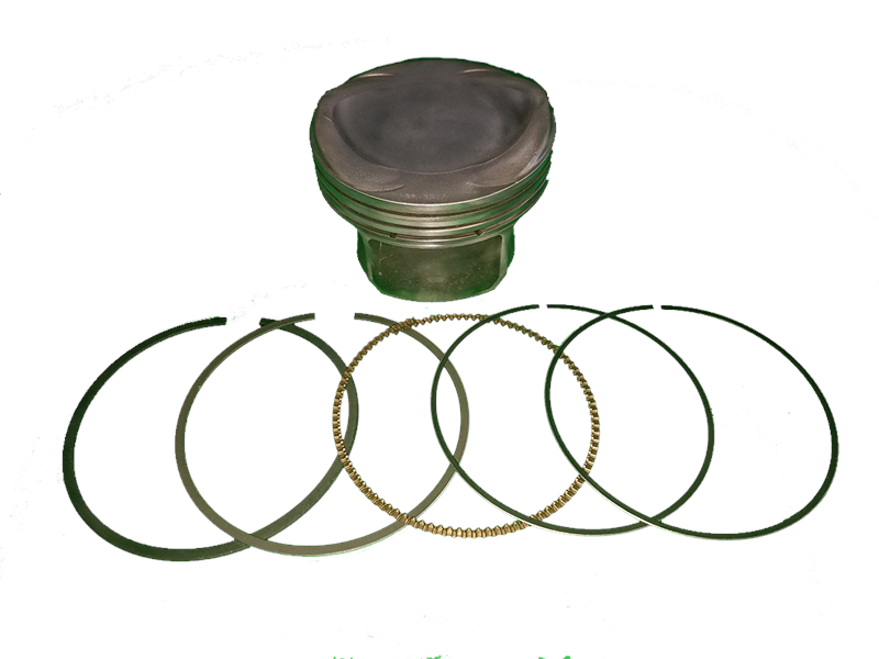 Range Rover Parts piston with six piston rings for engine repair and maintenance