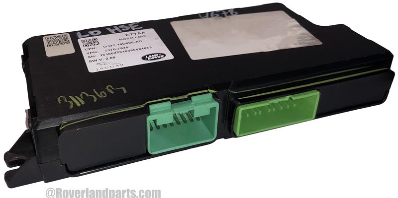 Land Rover Range Rover Parts power seat control module with green connectors for seat adjustment