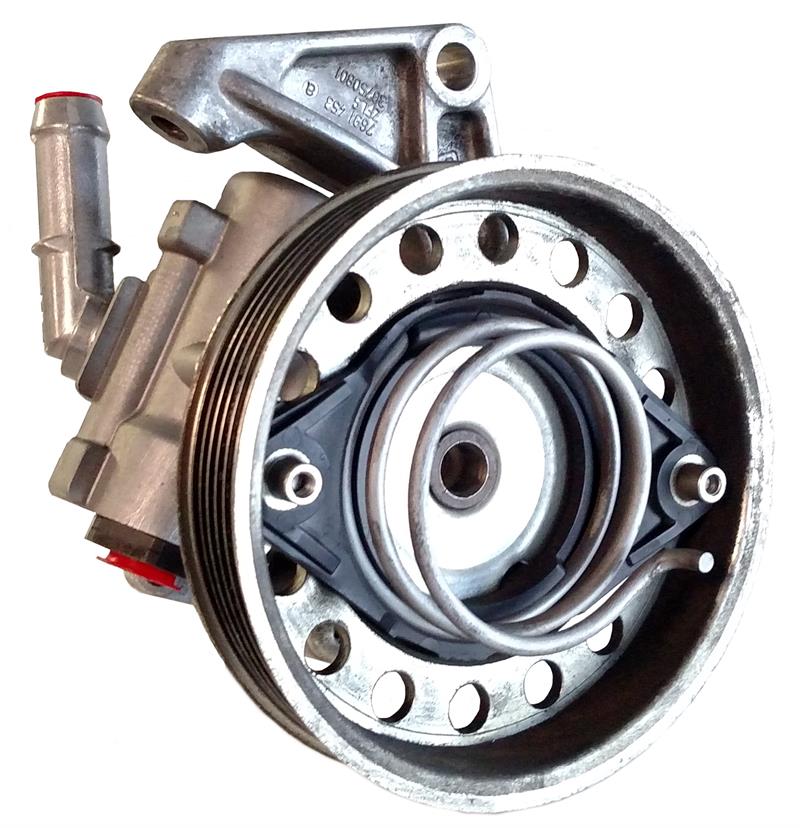 LR2 Parts power steering pump with metal housing and pulley for vehicle hydraulic steering system