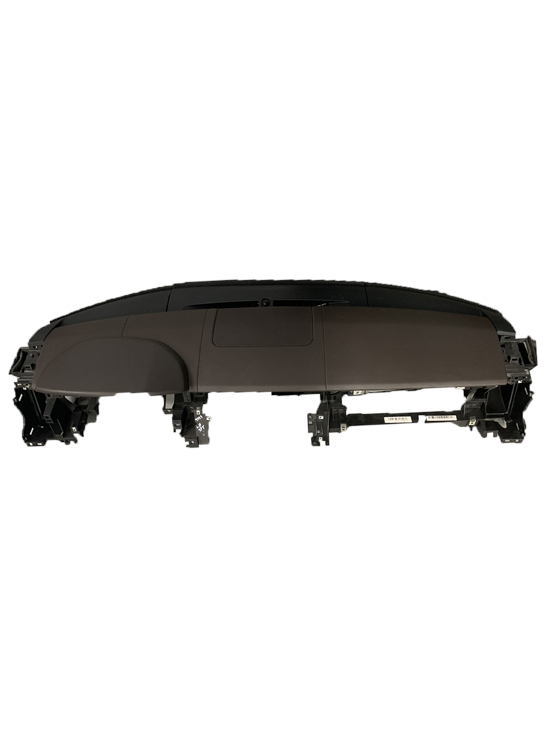 Range Rover parts dashboard panel with premium leather finish and black trim detailing