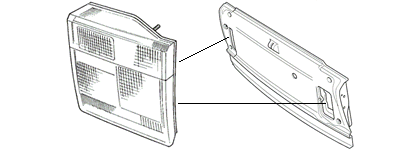 1995-1999 Range Rover tail light assembly with clear and red lenses for enhanced visibility