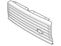 1995-2002 Range Rover front grille replacement part with horizontal slats and mounting holes