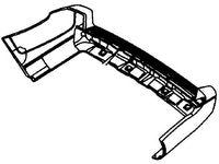 2003-2009 Range Rover rear bumper replacement part in black for Range Rover models